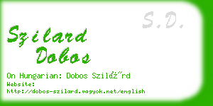 szilard dobos business card